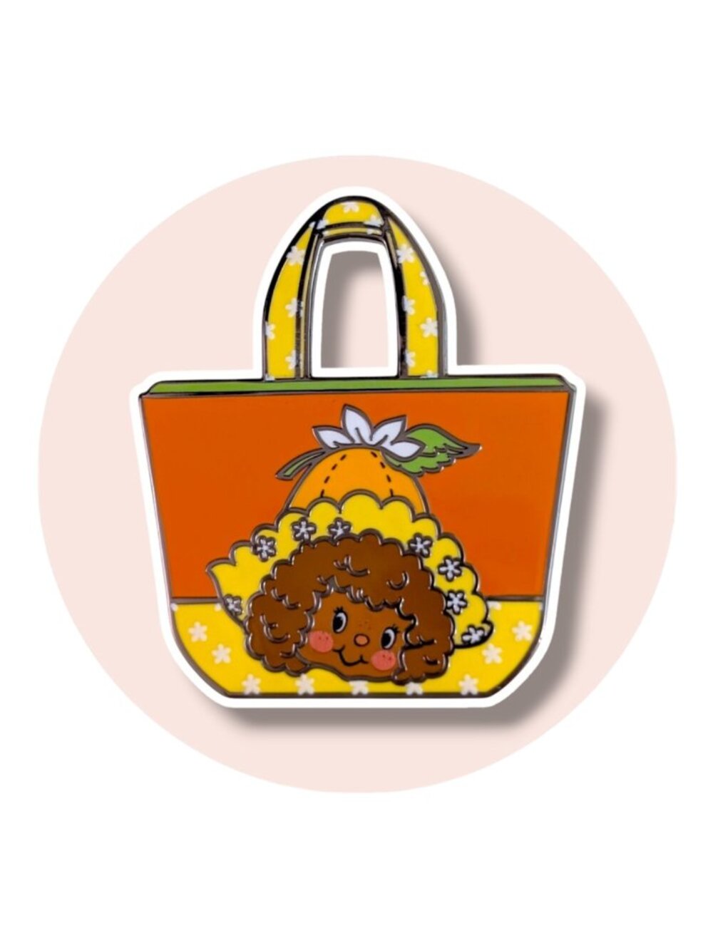 Strawberry Shortcake Enamel Pin: Orange Blossom Tote Bag